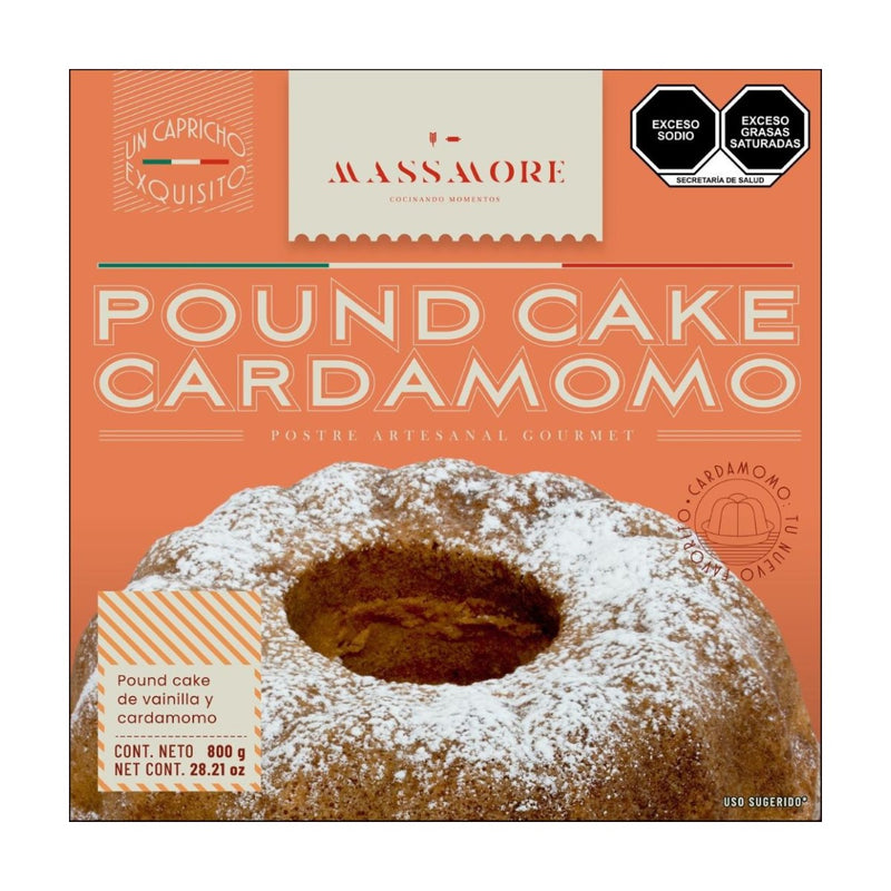 Poundcake de Cardomomo Massamore 800 g