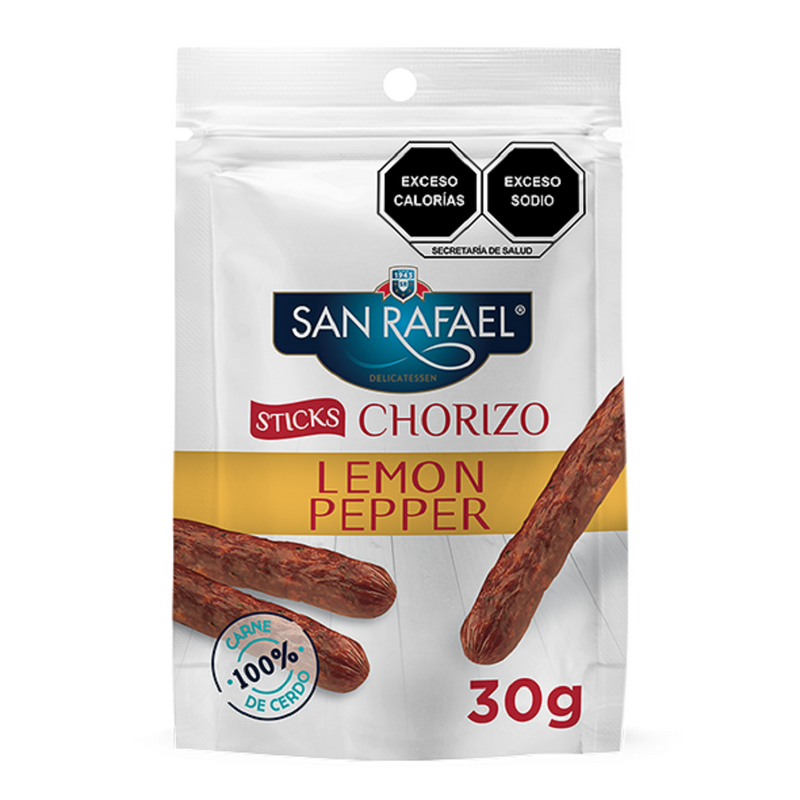 Sticks Chorizo Lemon Pepper San Rafael 30 g